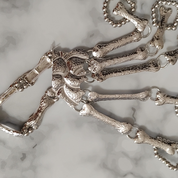 Gothic Skeleton Hand Bracelet - Picture 2 of 6